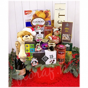 X10  Moet & Chandon香檳 法國頂級朱古力  聖誕節禮籃 X10  Moet & Chandon香檳 法國頂級朱古力  聖誕節禮籃